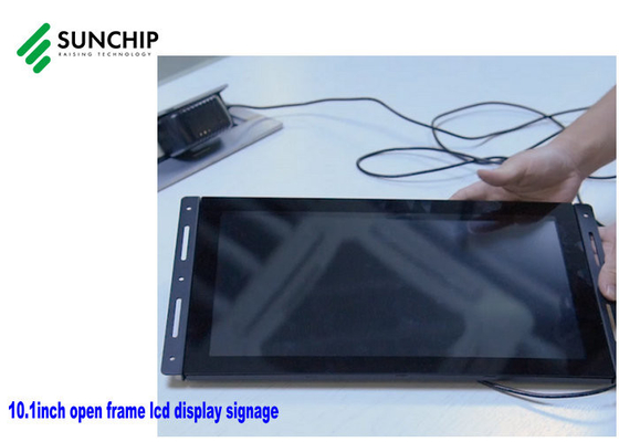 LCD Open Frame Digital Signage Pemutar Iklan Logam Monitor LCD Industri